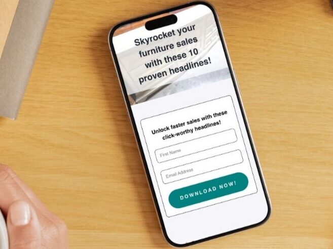 Example of a MiloTree freebie opt-in page on a mobile phone