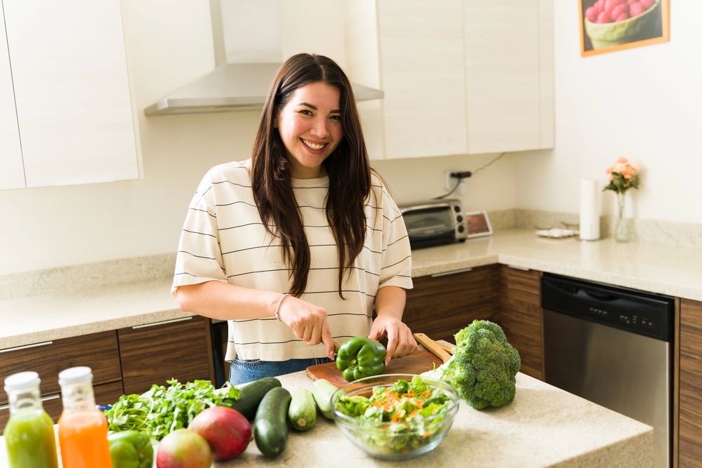 Weeknight Table creator cooking in her kitchen