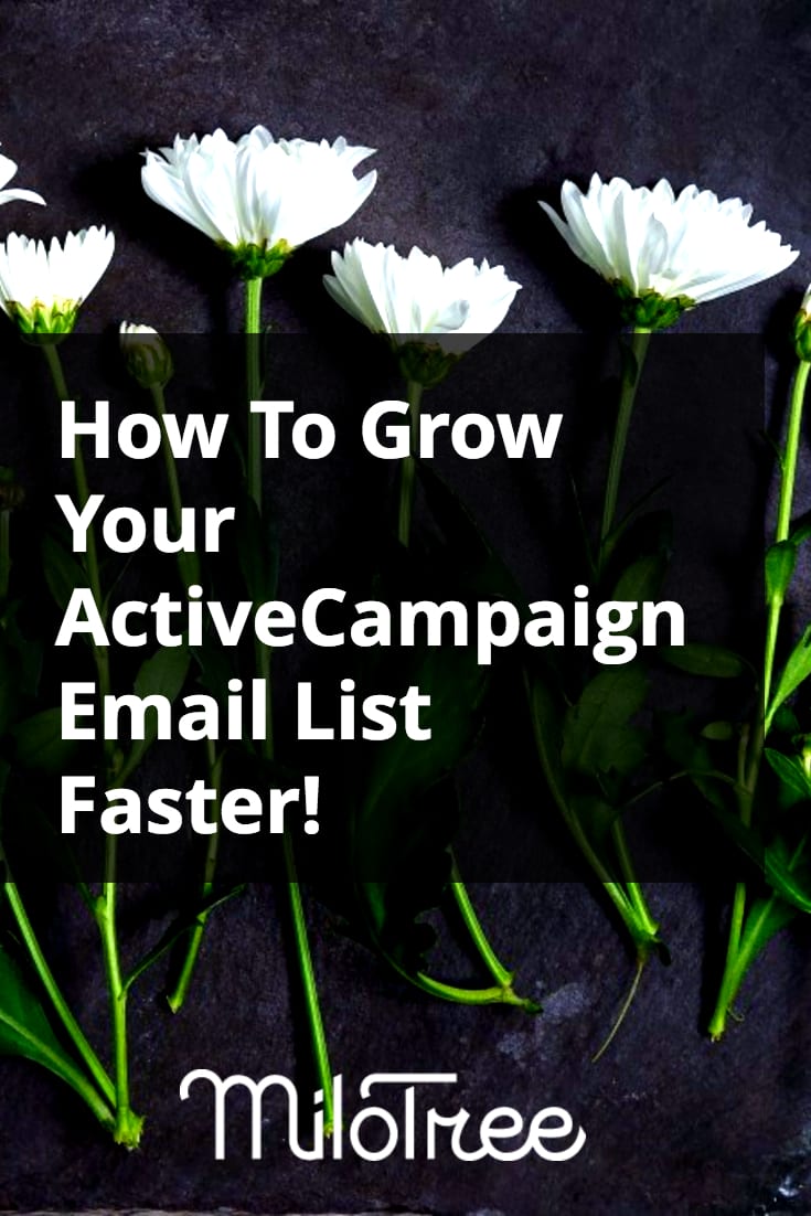 Grow Your ActiveCampaign Email List with the MiloTree Pop-Up | MiloTree.com