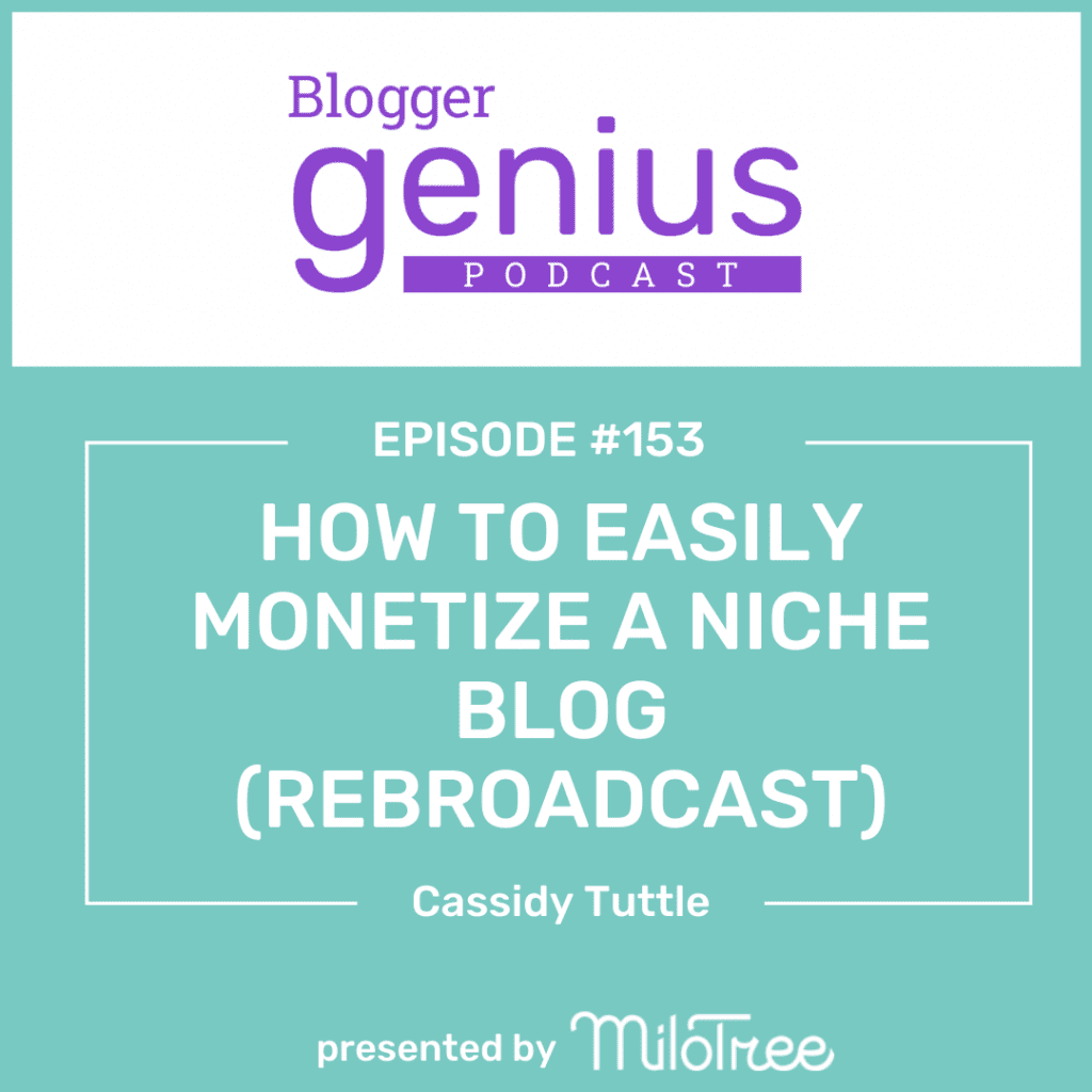 Looking to monetize a niche blog easily? Click the link my profile to hear this episode of the Blogger Genius Podcast with Jillian Leslie where we explore how that's possible. 