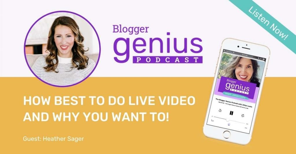 How Best to Do Live Video and Why You Must | The Blogger Genius Podcast