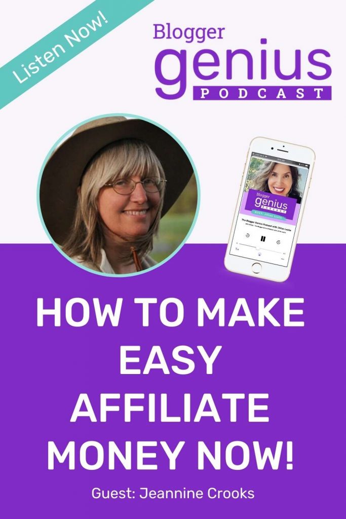Listen now to find out how to make easy affiliate money now before the holidays in the new episode of The Blogger Genius Podcast with Jillian Leslie.