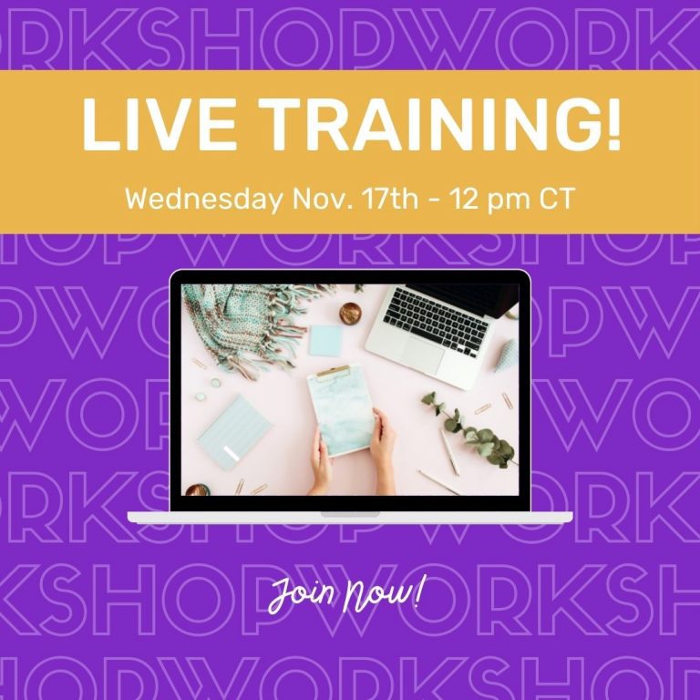 LIVE TRAINING: How to Set Up a Paid Workshop in 60 Minutes or Less!