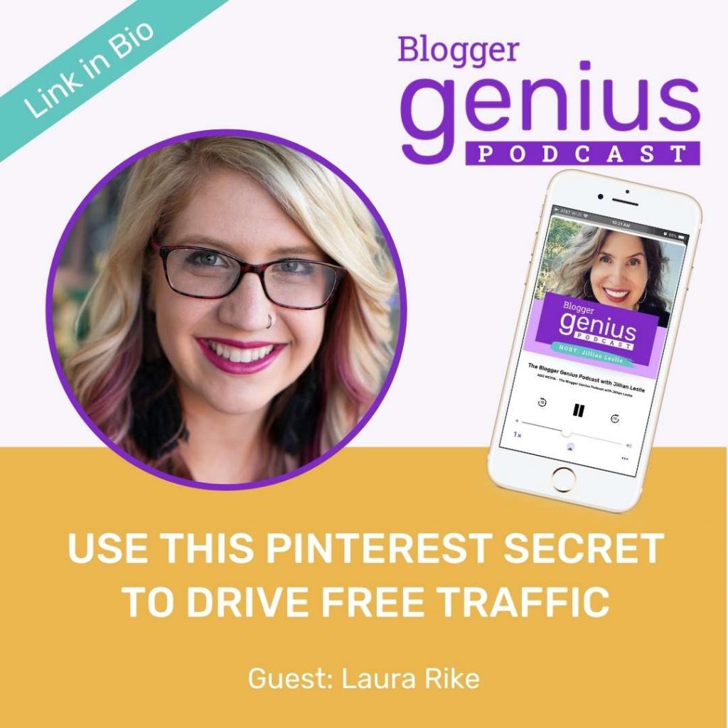 What is This Pinterest Secret That Drives Free Traffic? | The Blogger Genius Podcast with Jillian Leslie