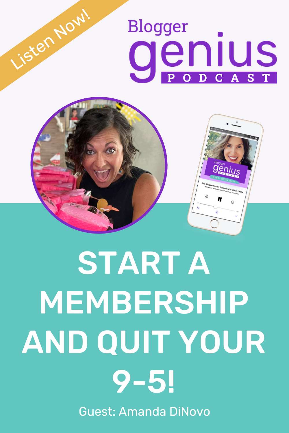Start a Membership and Quit Your 9-5 | The Blogger Genius Podcast with Jillian Leslie