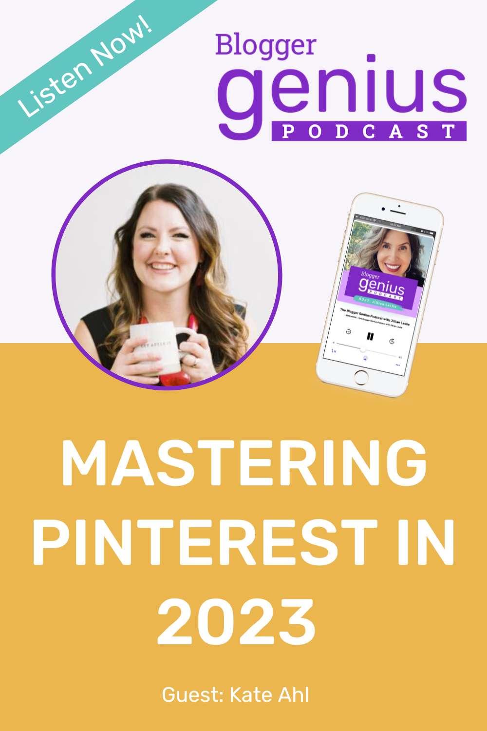 Mastering Pinterest in 2023: Secrets from a Pinterest Expert (Rebroadcast) | The Blogger Genius Podcast with Jillian Leslie