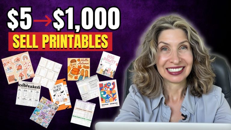 How to Start Selling Printables (Fast) Even If You’re Not a Designer